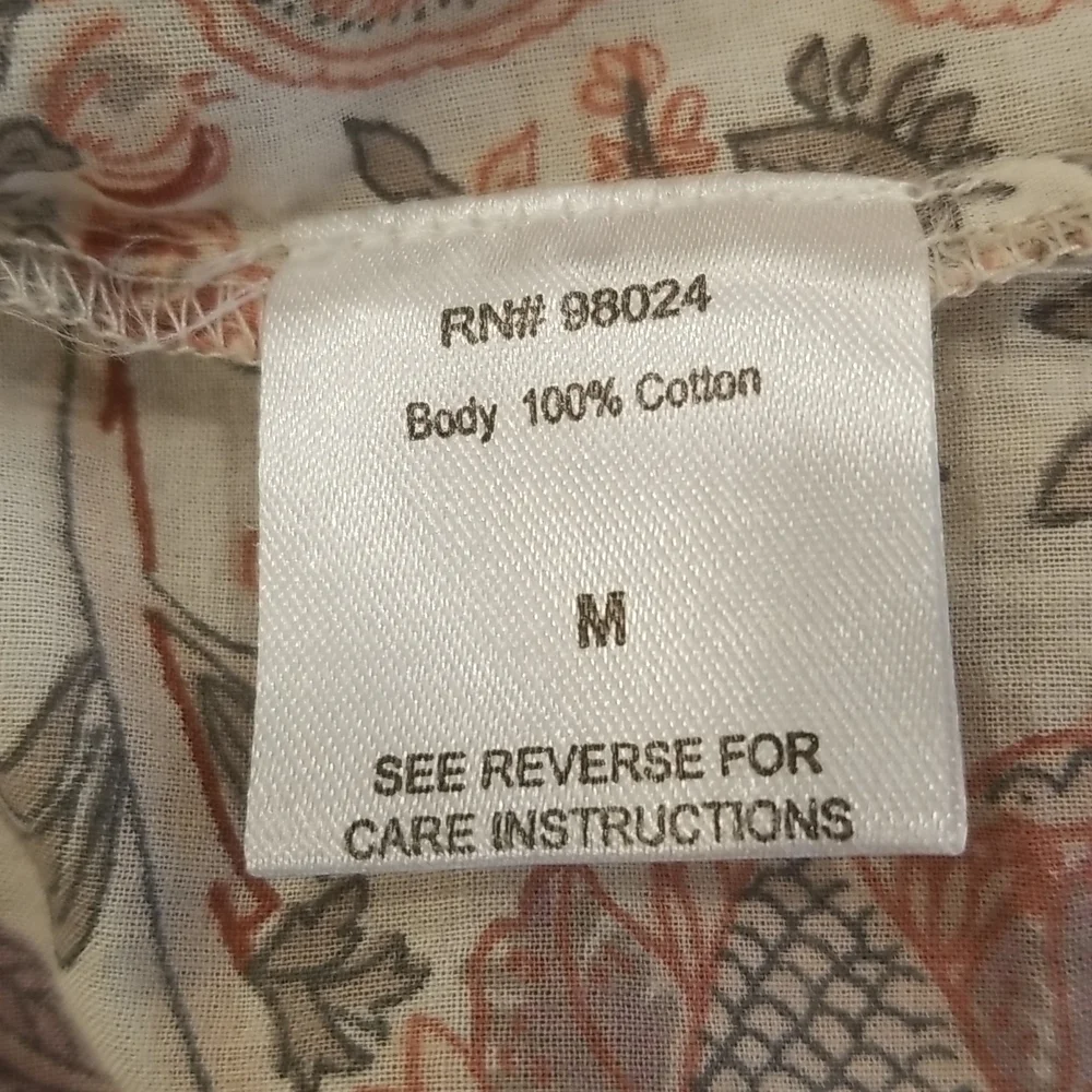 💕ANTHROPOLOGIE LOVE THE LABEL💕 Botanical Top M